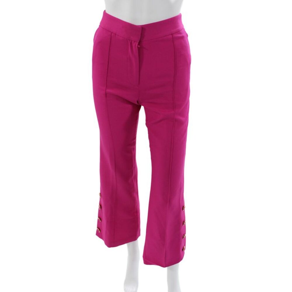 Milly Womens Pink Polyester Dress Pants Button Inseam 27 Size 0